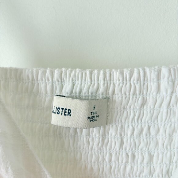 Hollister V-Neck Bubble Mini Dress NWT White Size Small - Picture 7 of 8